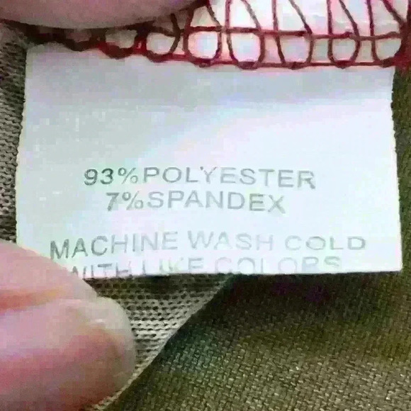 Tan Floral Short Sleeves Blouse - Picture 6 of 6